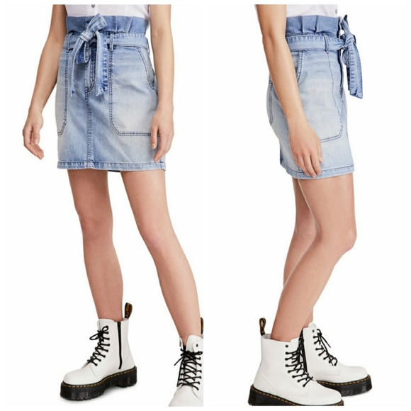 Free People Splendor In The Grass Tie Waist Skirt - Picture 2 of 6